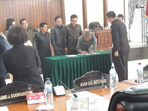 Perda OPD Kabupaten Minahasa Resmi Disahkan Paripurna DPRD